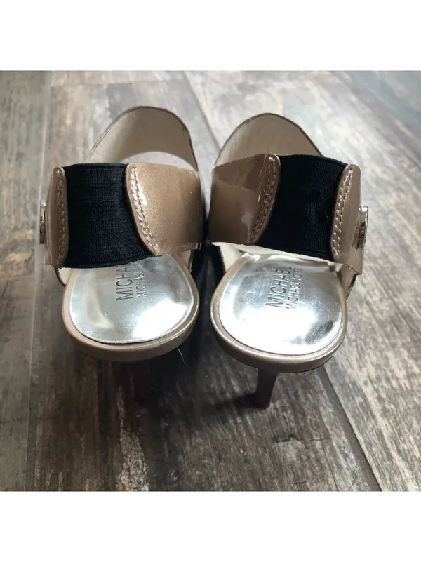 MICHAEL Michael Kors Leather Strappy Heels Size 8.5 - Image 6