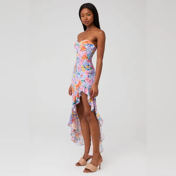 Amanda‎ Uprichard Amalia Strapless Gown Blossom Floral - Image 5
