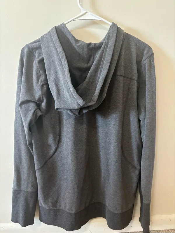 Xersion Dark Gray Full-Zip Hooded Sweatshirt - Image 2