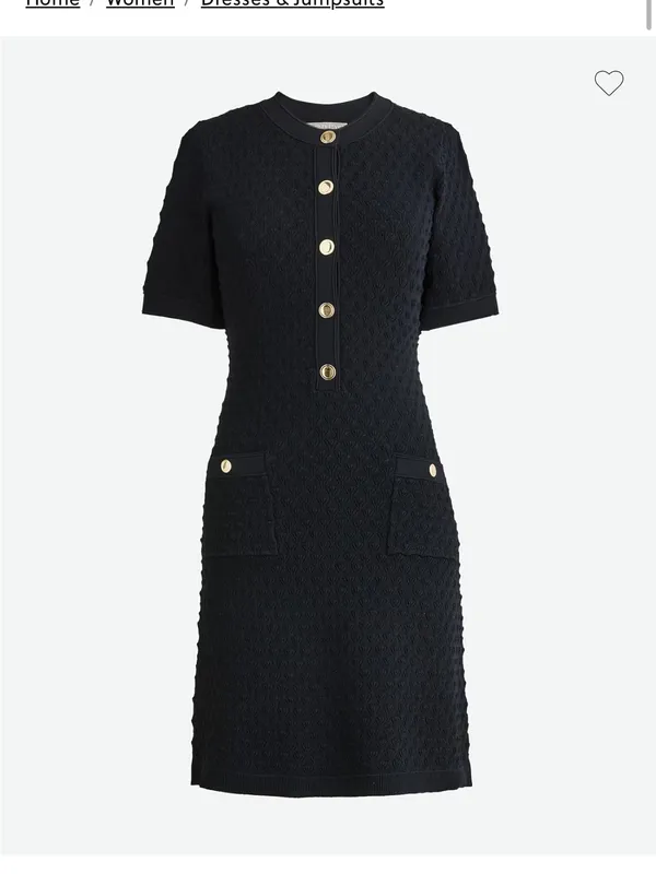 New With Tags JCrew Textured Lady Sweater Dress Sz M - Image 2