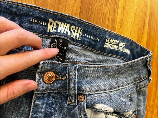 Rewash Light Blue Distressed Boyfriend Jeans - Image 3