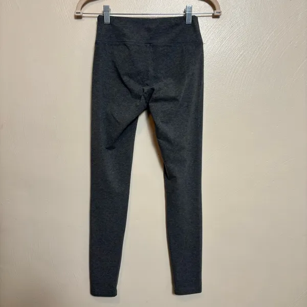 Offline By Aerie‎ Women's Leggings Regular Rise Cotton Polyester Gray Size Small - Image 3