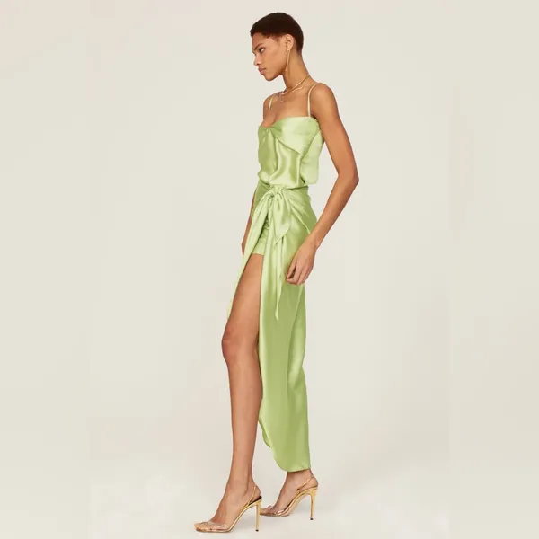BAOBAB Selma Midi Dress‎ Medium Green - Image 3