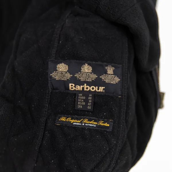 NEW Barbour Women's Beadnell Polar Quilt Fleece Lined Full Zp Jacket Black 10 - Image 3
