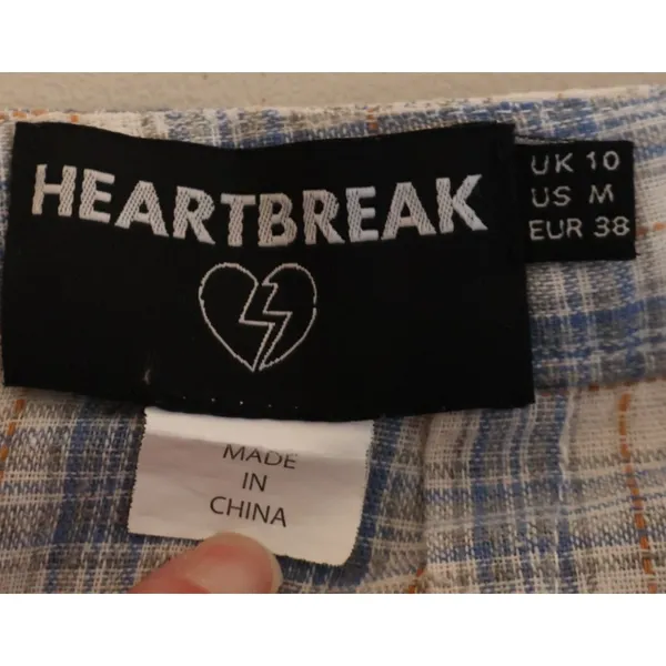 Heartbreak Plaid Mini Skirt Size M Academia Preppy Twee‎ Cool Girl Pastel Twee - Image 4