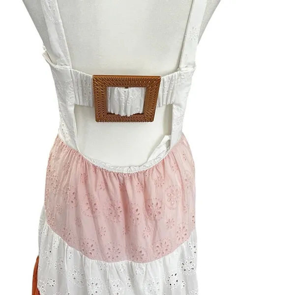 Hutch Alston Eyelet Maxi Dress Anthropologie Cutout Back Size 6 - Image 12