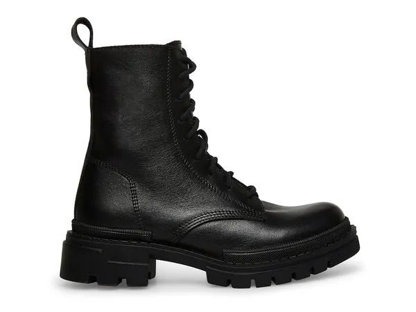 Black Leather Jamisyn Combat Boots - Image 2