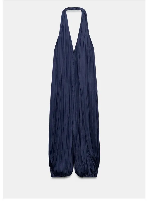 Zara zw collection satin open back jumpsuit - Image 6