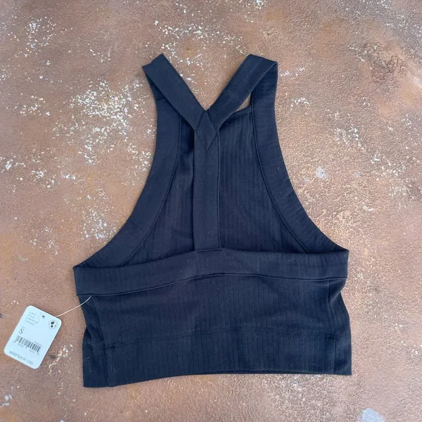 NWT free people black cropped top - Image 4
