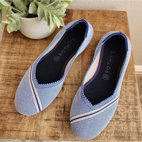 Rothy's Retired Blue Mirror Flats - Image 5