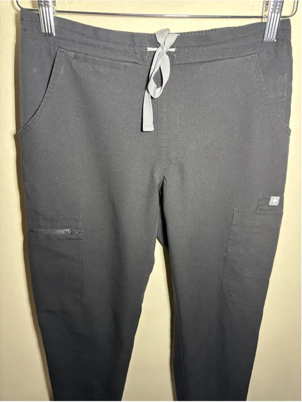 FIGS Technical Jogger Scrub Pants XXS/P Black inseam 26” - Image 2