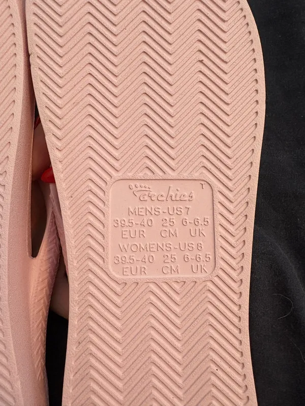 Pink Archie’s flip flops sandals Size 8.5 - Image 4