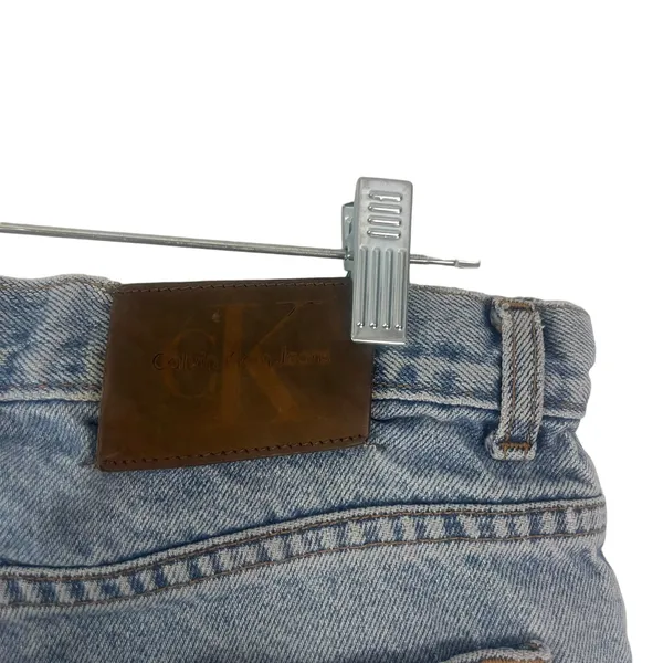 CK Calvin Klein Vintage 90s‎ Women's Plus Size 34 Baggy Light Wash Mom Jeans - Image 8
