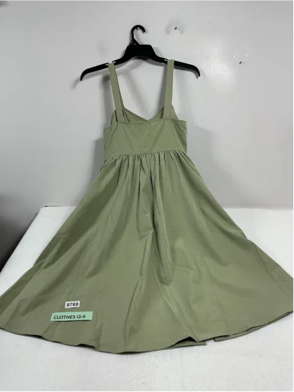 Womans NWT Shein Sun Dress Midi Large Green - Image 2