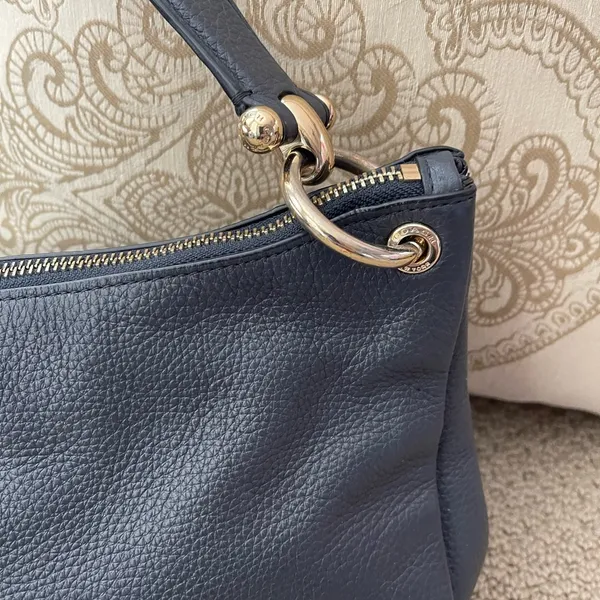 Coach Pebble Leather Shoulder Bag with Good - Image 5