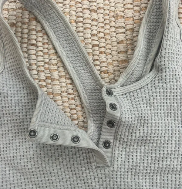 Waffle Henley Bralette - Image 2