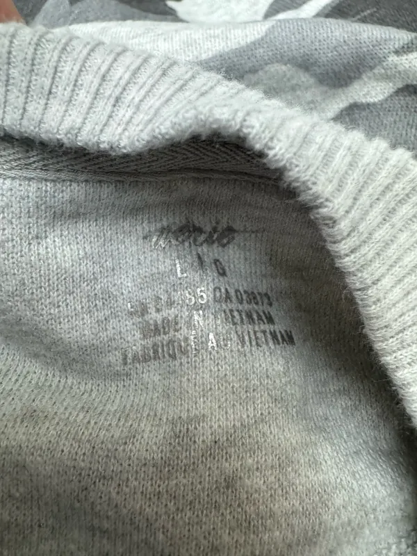 Aerie Oversized Camouflage Crewneck Pullover with Split Sides Size Large - Image 6
