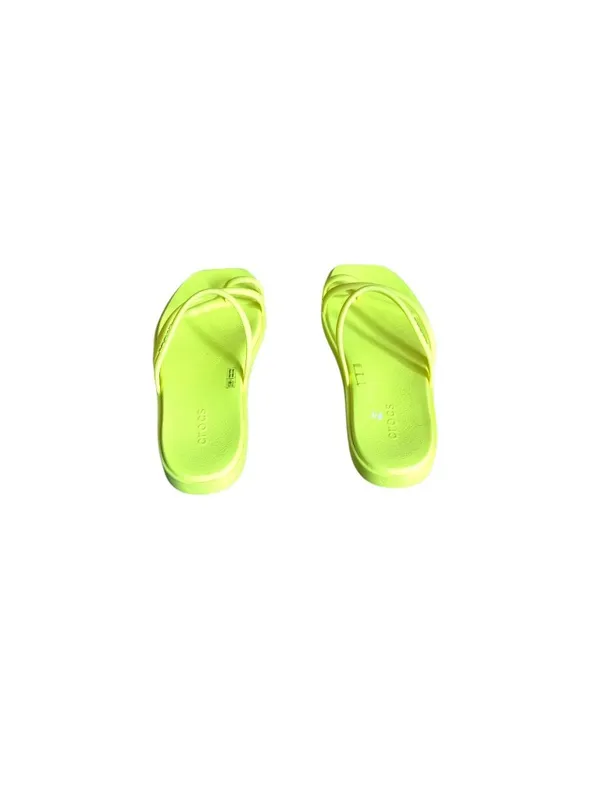 Crocs Yellow Slip On Sandals - Image 6