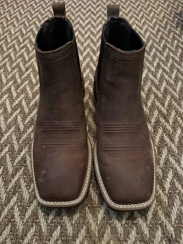 Ariat Booker Chelsea Wide Square Toe Western Boot - Image 8