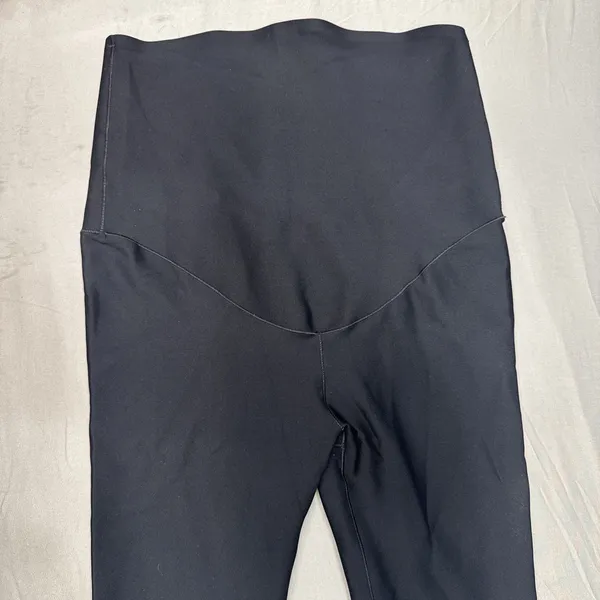 Glow Maternity Cooling Leggings Womens Small Black Full Length Pregnancy EUC - Image 3