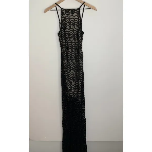 Stone Cold Fox Logan Maxi Dress Gown Black Size 2 XS - Image 2