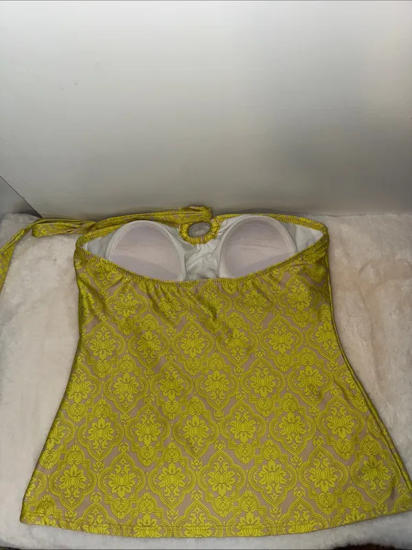Antonio Melani Boho Print Tankini Swim Top w Halter Ties Women’s S Small - Image 7