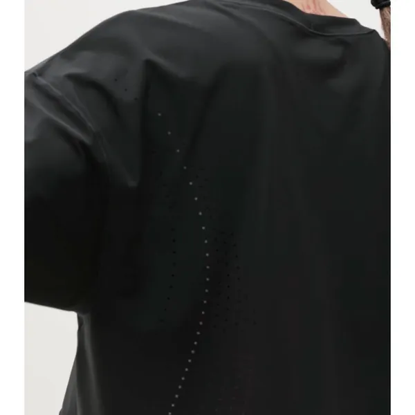 Athleta S Ultimate Lasercut Crop Tee Black Small - Image 2
