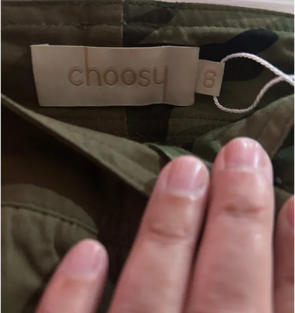 Choosy Trousers in Olive and Camo - Image 6