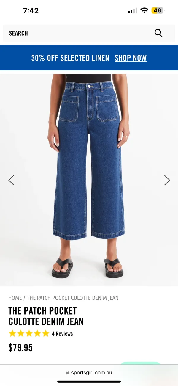 High Rise Wide Leg Crop Jeans - Image 8