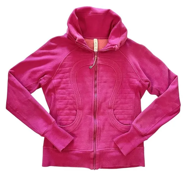 Lululemon Calm & Cozy Raspberry / Guava Lava Jacket Size 6 - Image 3