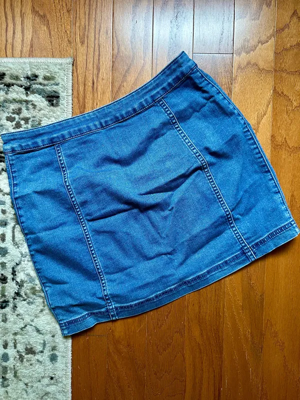 Free People Denim Skirt Mini - Image 5