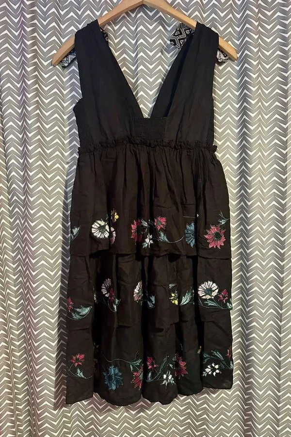 NWOT Anthropologie | Red Carter - Nerano- Tiered Embroidered Dress, size XS - Image 6
