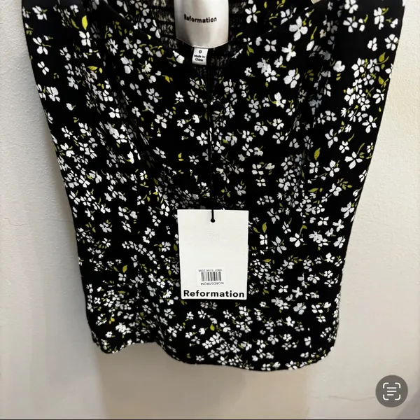 Reformation Francy Floral Crepe Top Size 0 - Image 6