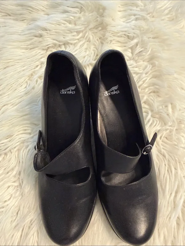 DANSKO Black Mary Jane Heeled Loafers - Women size 41 (USA 10)BNWOT leather - Image 3