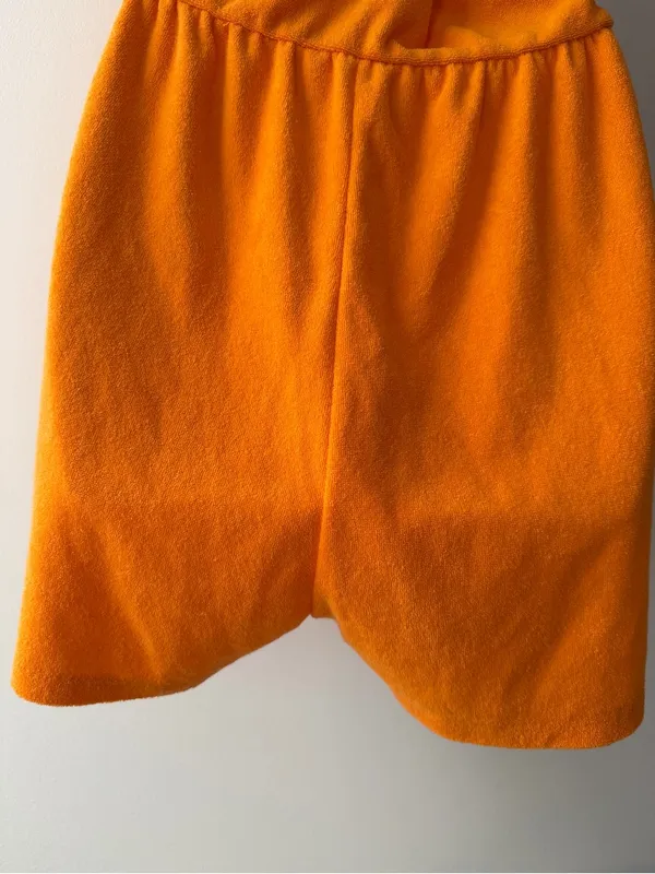 Wild Fable Orange Halter Romper XL Terry Cloth Keyhole Summer Beach Boho - Image 4