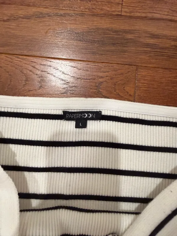 Women’s tube top striped White Size L - Image 5