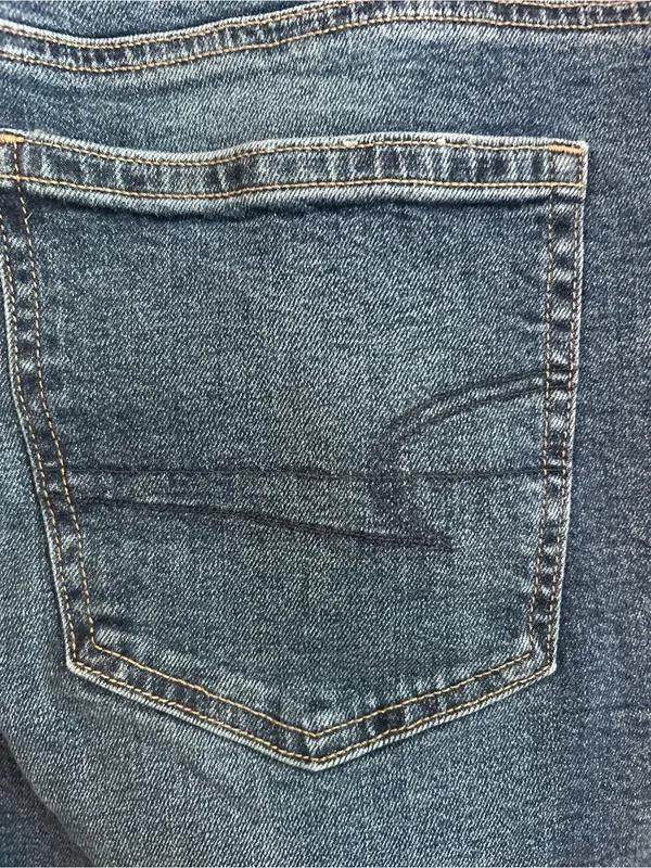 American Eagle Outfitters Womens Medium Blue 90s Straight Jeans 16 Short - Image 3