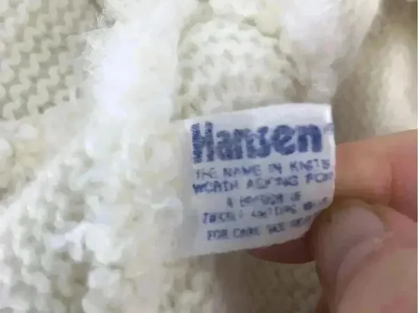 Vintage Hat Hansen Faux Fur White Winter Made In The Usa Adjustable Cap - Image 3