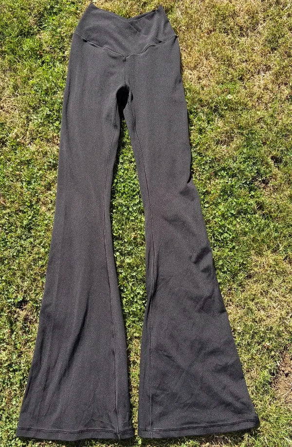 Aerie Black Yoga Pants Flare Leggings XS - Image 2
