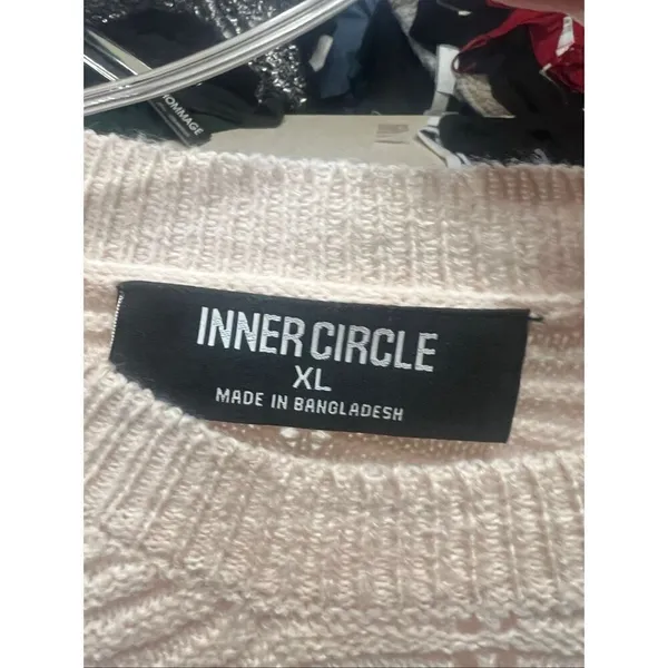 Inner Circle woman’s Sweater Sz XL NWOT Pink - Image 3