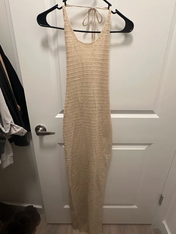 Khaki Beach Maxi Dress - Image 3