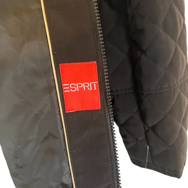 Espirit NWT Women's Brown Quilted Parka Jacket Size XL - Image 3