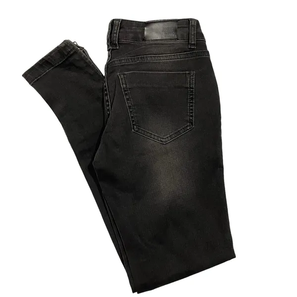 Anine Bing Double Zipper Skinny Jeans - Charcoal - 26 - Image 14