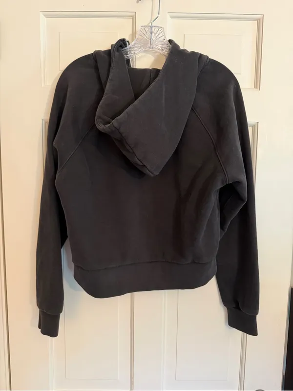 Vuori Restore Half Zip Hoodie Washed Black Athleisure Loungewear Size Small - Image 5