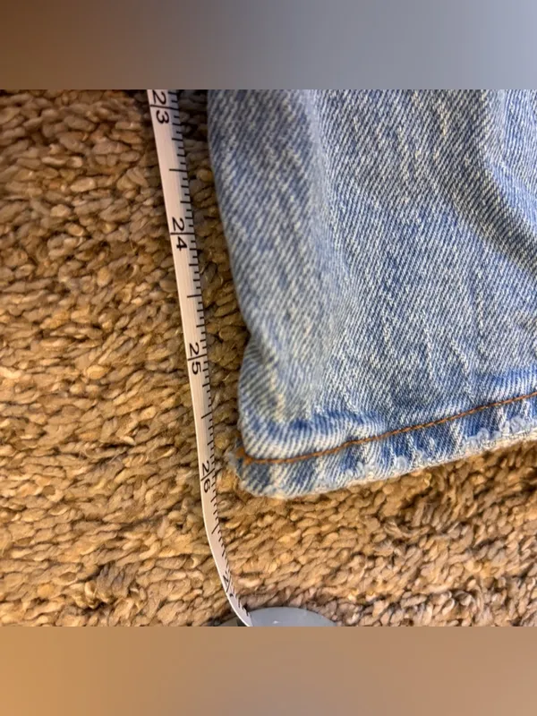 Abercrombie & Fitch Vintage Straight Jeans High Rise 26 2R Distressed - Image 6