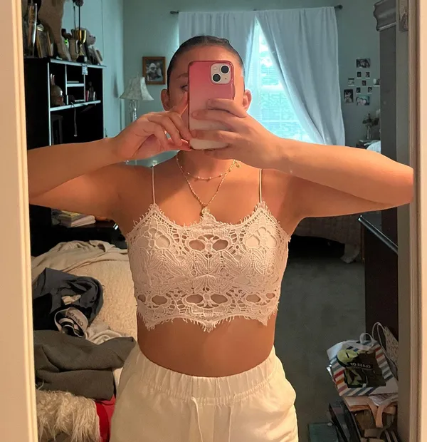 Free People FP One Athena Bralette Pink Nectar - Image 2