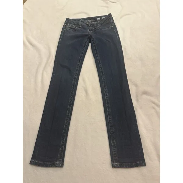 MISS ME Denim Women's JS5151SR SKINNY Low Rise Skinny Blue Jeans Size 26 - Image 14