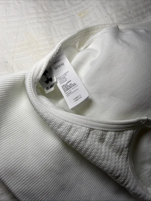 Under Armour White Seamless Sports Bra - Image 3