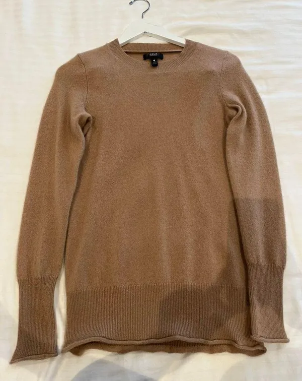 Aqua Cashmere Sweater - Image 2