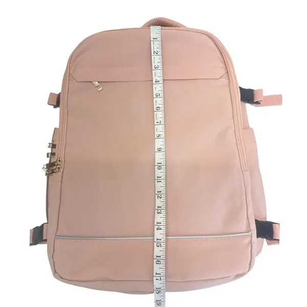 Large Pink Travel Backpack Carry On Weekender Bag w/ 2 Packing Cubes NWOT - Image 5